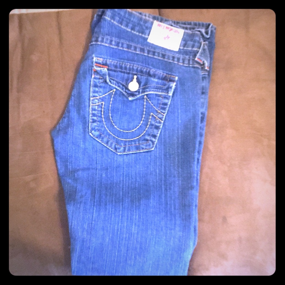 Size 31 true religion wide leg jeans